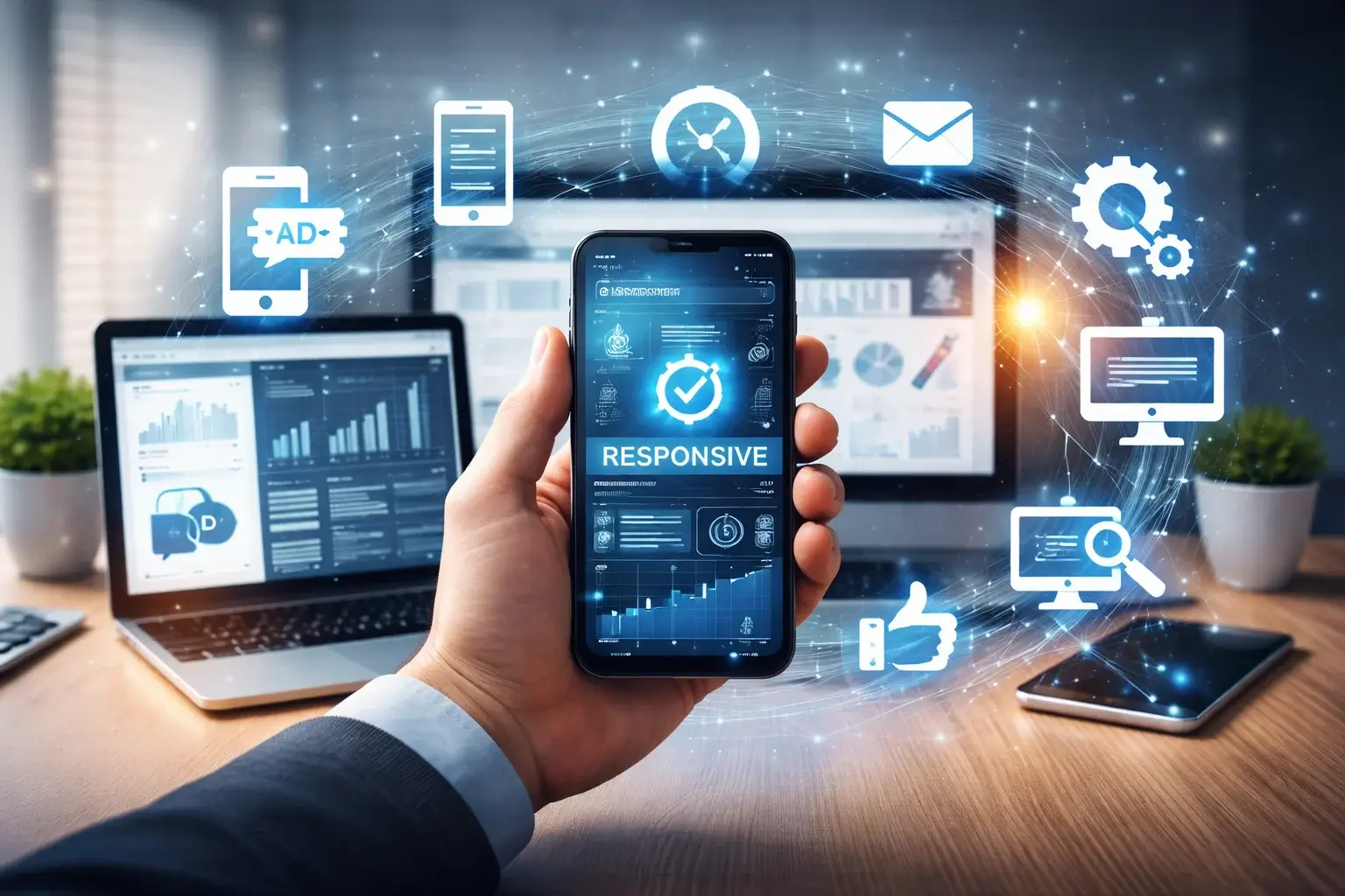 Mobile Responsiveness Services Illustration