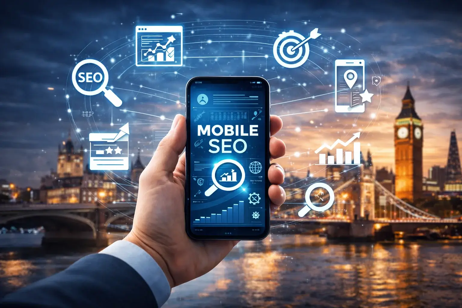Mobile SEO Services Illustration