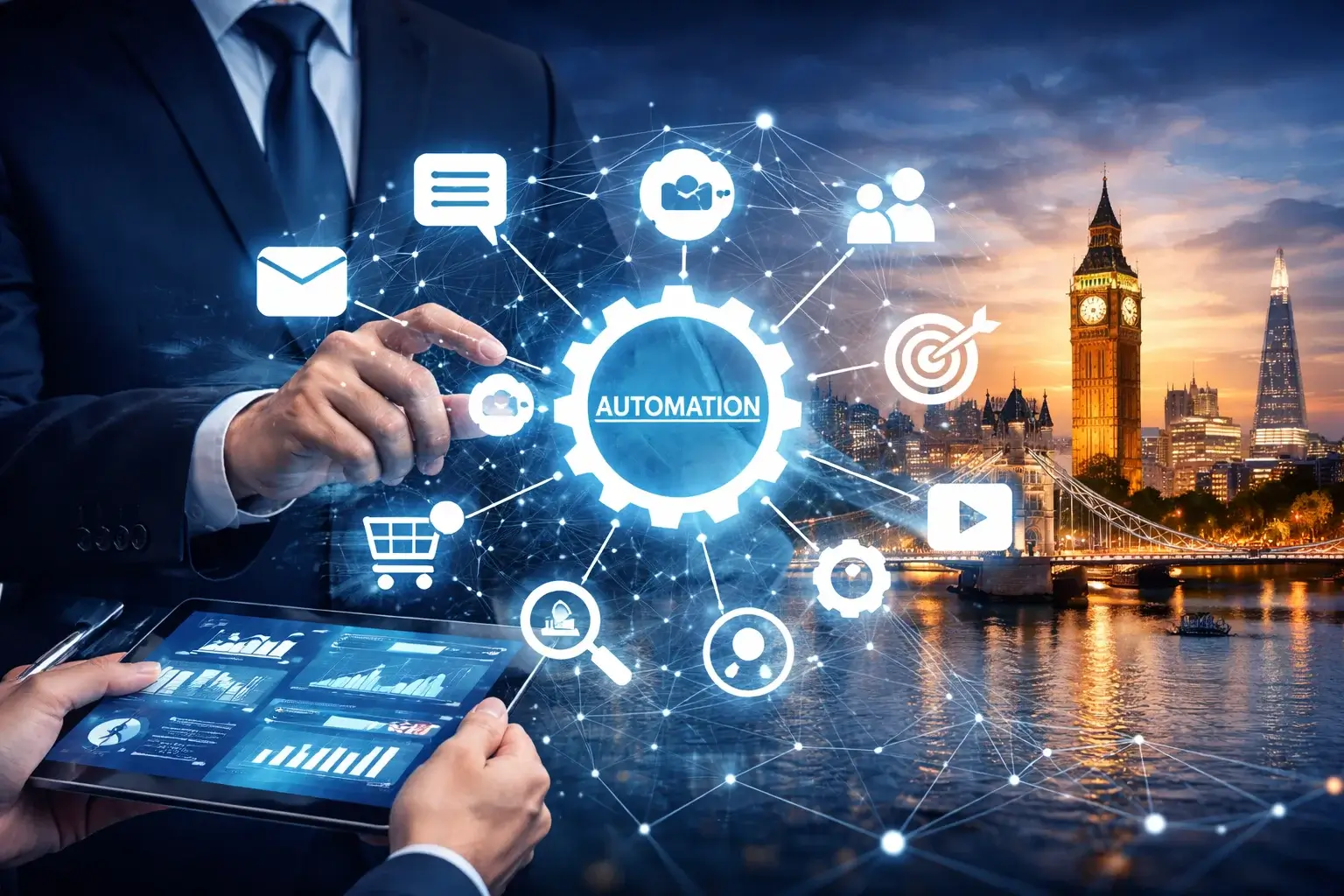 Marketing Automation Services Illustration