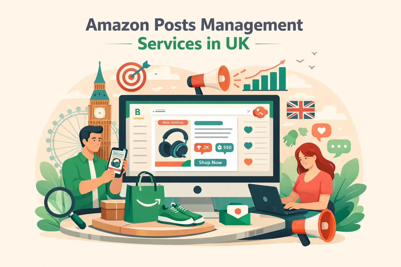 Amazon Posts Management Services in UK