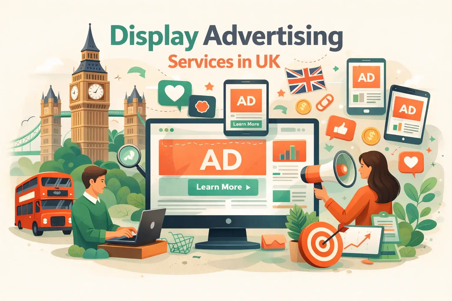 Display Advertising Illustration