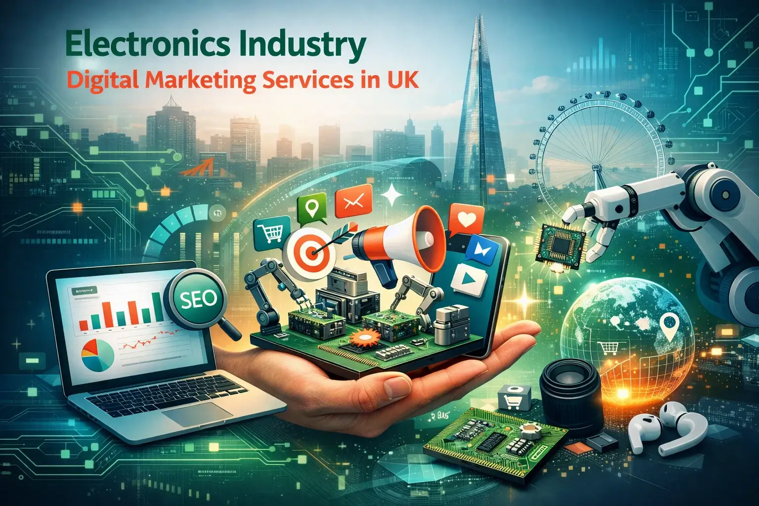 Electronics Digital Marketing Illustration