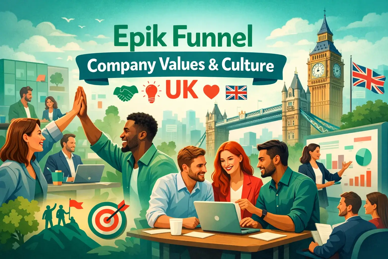 Epik Funnel Company Culture Illustration