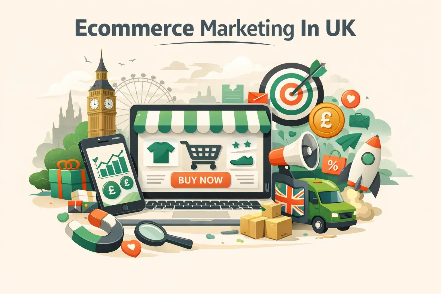 eCommerce Marketing Illustration